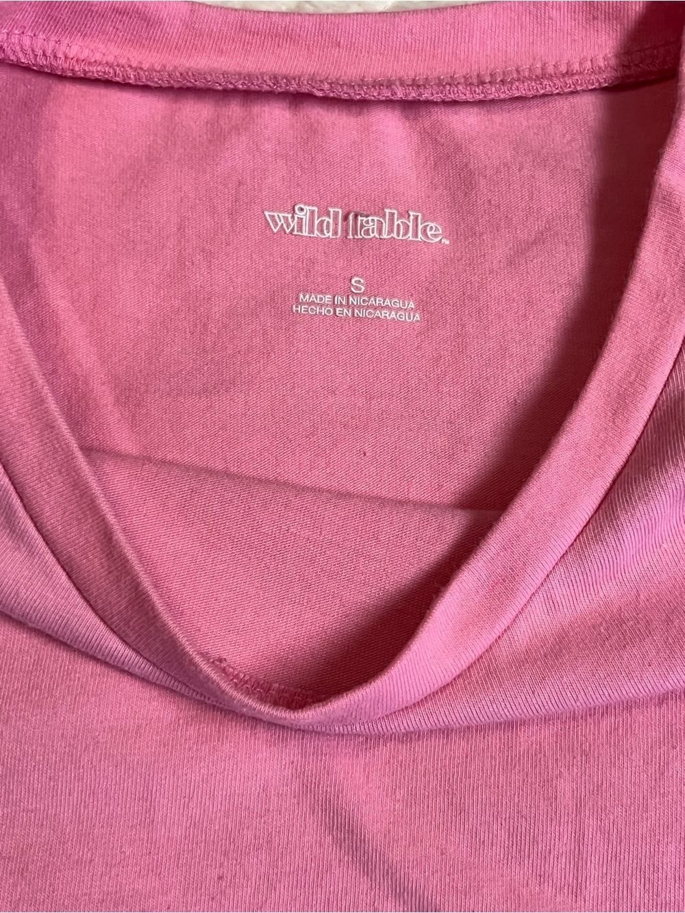 wild fable Pink Short-Sleeve Cropped Tee - Picture 2 of 2